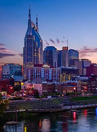 Tennessee criminal courtroom where violent offense trials and hearings take place
