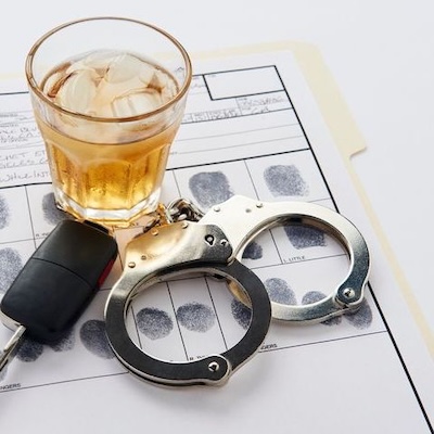 reviewing DUI case strategy with client