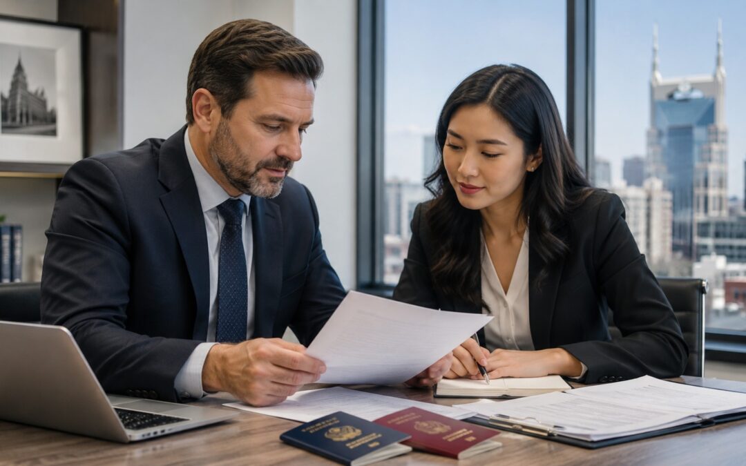 Nashville work visa planning documents for employers and employees