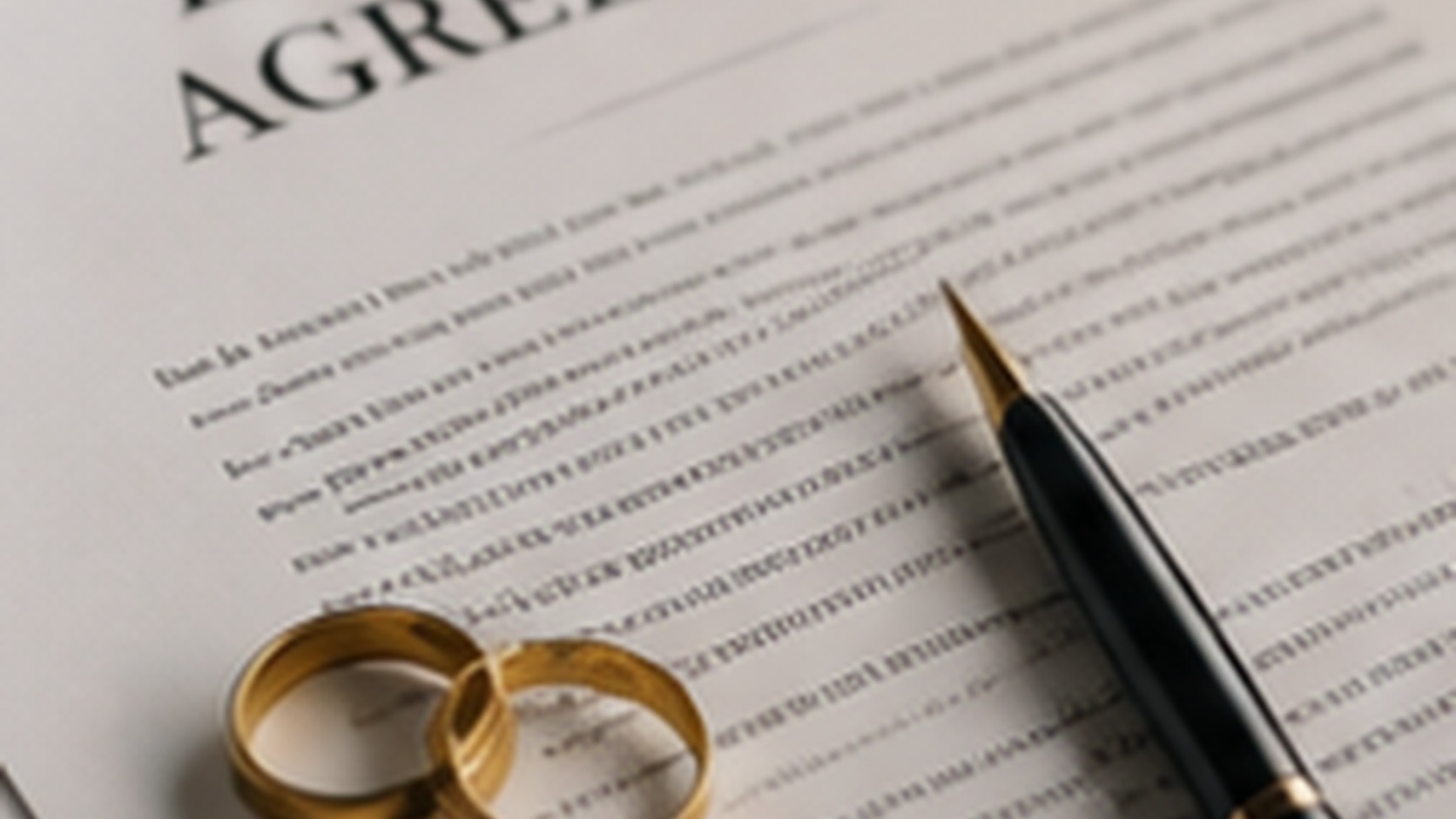 Contested divorce lawyer Nashville service image with divorce documents