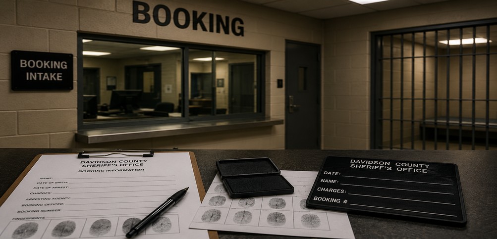 jail booking process after arrest in nashville.