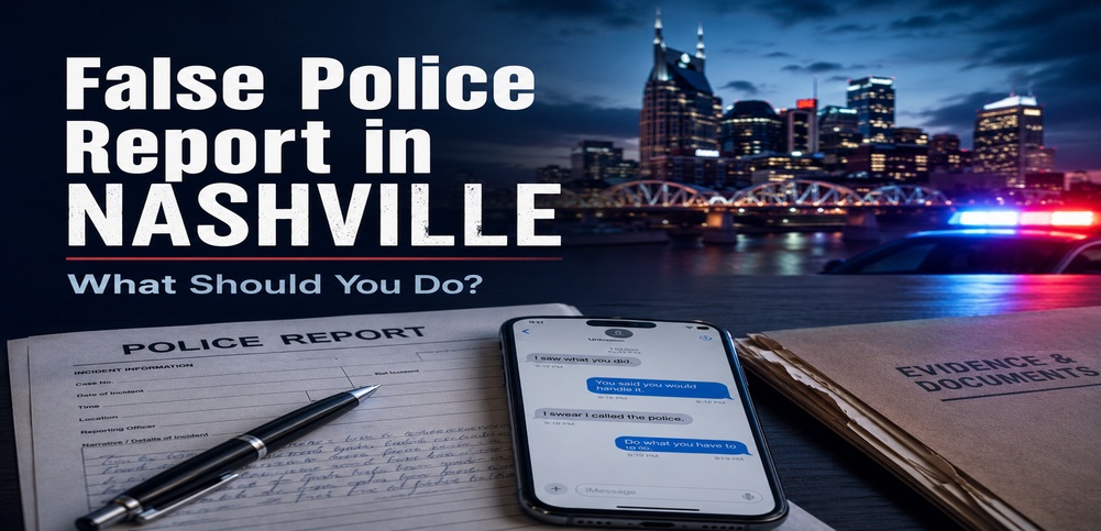 Someone makes a false police report